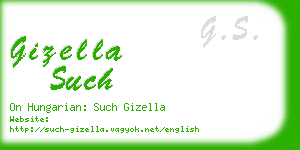 gizella such business card